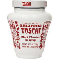 Amarena Toschi Italian Black Cherries In Syrup 17.9 Oz.