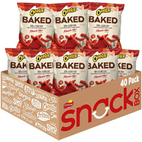 Baked, Cheetos Crunchy Flamin' Hot, 0.875 Ounce (Pack Of 40)
