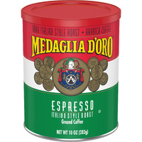 Medaglia D'Oro Italian Roast Espresso Style Ground Coffee, 10 Ounces (Pack Of 12)