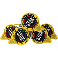 100 Stok Caffeinated Unsweetened Black Coffee Shots.