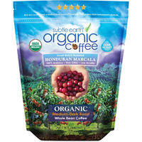 2Lb Subtle Earth Organic Coffee - Medium-Dark Roast - Whole Bean Coffee - 100% Arabica Beans - Low Acidity And Non-Gmo - 2Lb Bag
