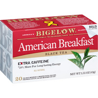 Bigelow Tea American Breakfast Black Tea Bags, Caffeinated Tea, 20 Count Box (Pack Of 6), 120 Total Tea Bags Total