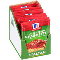 Mccormick Thick & Zesty Spaghetti Sauce Mix, 1.37 Oz (Pack Of 12)
