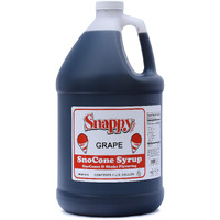 Snappy Grape Sno Cone Syrup, 1 Gallon, 128 Fl Oz (Pack Of 1)
