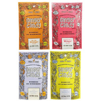 Gem Gem All Natural Chewy Ginger Candy Variety Bundle Pack 1.25Oz