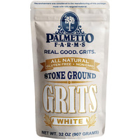 Palmetto Farms Stone Ground White Grits, 32 Oz