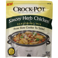Crock Pot Savory Herb Chicken Seasoning Mix (Pack Of 4) 1.5 Oz Packets