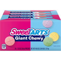 Sweetarts Giant Chewy Candy, 1.35 Ounce (Pack Of 36)