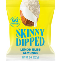 Skinnydipped Lemon Bliss Yogurt Covered Almonds, Healthy Snack, Plant Protein, Gluten Free, 0.46 Ounce (Pack Of 24)