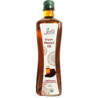 Jiva Organics Organic Mustard Oil 1 Liter Bottle (33.8 Ounce) - Non-Gmo, Premium, Cold Pressed