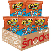 Cheetos Cheese Flavored Snacks, Puffs, 0.875 Ounce (Pack Of 40)