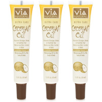 Via Natural Ultra Care Coconut Oil Concentrated Natural Oil 1.5 Oz (Pack Of 3)