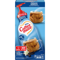 Nestle Coffee Mate Coffee Creamer, French Vanilla, Concentrated Liquid Pump Bottle, Non Dairy, No Refrigeration, 50.7 Oz