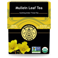 Buddha Teas - Mullein Leaf - Organic Herbal Tea - For Health & Wellbeing - With Antioxidants, Minerals & Vitamin C - Caffeine Free - 100% Kosher & Non-Gmo - 18 Tea Bags (Pack Of 1)