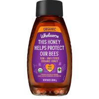Wholesome Sweeteners 16-Ounce Organic Raw Unfiltered Honey Bottle, 100% Pure, Fair Trade Certified, Non Gmo Project Verified, & Gluten Free, 1 Pack