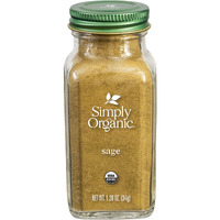 Simply Organic Ground Sage Leaf, 1.41 Ounce, Sweet Earthy Flavor, Hints Of Mint, Pair With Garlic & Rosemary, Kosher, Organic