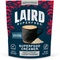Laird Superfood Non-Dairy Coconut Powder Creamer - Sweet & Creamy + Adaptogens - Superfood Creamer With Functional Mushrooms - Non-Gmo, Vegan, 8 Oz. Bag, Pack Of 1