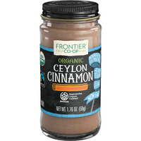 Frontier Natural Products Cinnamon, Og, Grnd Ceyln, Ft, 1.76-Ounce