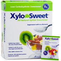 Xlear Xylosweet Non-Gmo Xylitol Sweetener - Natural Sweetener Sugar Substitute, Granules, 100 Packets (Pack Of 1)