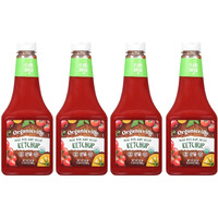 Organicville Organic Ketchup - Tomato Ketchup, Gluten Free, Non-Gmo, Vegan, Usda Organic, Made With Agave Nectar, Plant-Based Ketchup, Squeeze Bottle - 24 Oz, 4-Pack