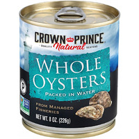 Crown Prince Natural Whole Boiled Oysters, 8-Ounce Cans (Pack Of 12)