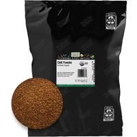 Frontier Co-Op Organic Chili Powder Seasoning, 1 Pound, Mild To Moderatly Spicy, Sweet, Tangy, Zesty, Kosher, Salt Free