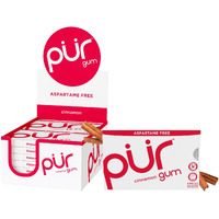 Pur Gum | Aspartame Free Chewing Gum | 100% Xylitol | Natural Cinnamon Flavored Gum, 9 Pieces (Pack Of 12)