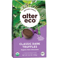 Alter Eco |Classic Dark Chocolate Truffles | Pure Dark Cocoa, Fair Trade, Organic, Non-Gmo, Gluten Free (10 Count (Pack Of 1))