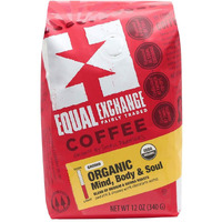 Equal Exchange Organic Ground Coffee, Mind Body Soul Bag,12 Ounce (Pack Of 1)