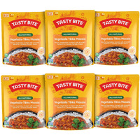 Tasty Bite Vegetable Tikka Masala, 10 Ounce, Pack Of 6, Ready To Eat, Microwavable Entree, Vegetables Simmered With Cashews (Packaging May Vary)