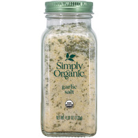 Simply Organic Garlic Salt, Certified Organic | 4.7 Oz | Pack Of 6