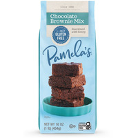 Pamela's Gluten Free Chocolate Brownie Mix, Sweetened With Honey, Non Dairy & Wheat Free, 16-Ounce Bag (Pack Of 6)