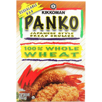 Kikkoman Japanese Style Whole Wheat Panko Bread Crumbs 8 Ounce Resealable Package