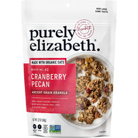 Purely Elizabeth Ancient Grain Granola, Certified Gluten-Free, Vegan & Non-Gmo | Coconut Sugar | Delicious Healthy Snack | Cranberry Pecan | 12Oz