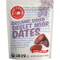 Made In Nature Organic Dried Deglet Noor Dates, 20 Ounce (Pack Of 1) - Vegan Snack, Non-Gmo, Unsulfured, Gluten Free, Kosher