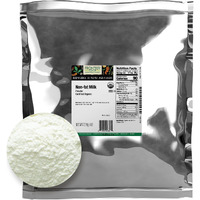 Frontier Co-Op Organic Non-Fat Milk Powder 5Lb Bulk Bag - Non Fat Powdered Milk For Baking, Cooking, Rehydrating Or Shelf Stable Milk Powder