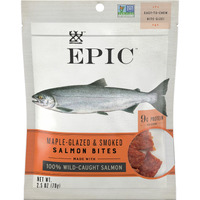 Epic Jerky Bites, 100% Wild Caught, Alaskan Salmon, Maple With Coconut Oil, 2.5 Ounce