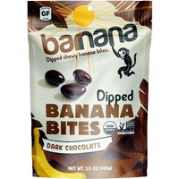 Barnana Dipped Banana Bites, Dark Chocolate, 3.5 Oz