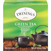Twinings Green Tea Bags - Caffeinated Tea Made From Fresh Green Tea Leaves, Perfect For Hot Or Iced Tea, 50 Count