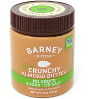 Barney Butter Almond Butter, Bare Crunchy, 10 Ounce Jar, No Added Sugar Or Salt, Skin-Free Almonds, No Stir, Non-Gmo, Gluten Free, Keto, Paleo, Vegan