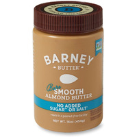 Barney Butter Almond Butter, Bare Smooth, 16 Ounce Jar, No Added Sugar Or Salt, Skin-Free Almonds, No Stir, Non-Gmo, Gluten Free, Keto, Paleo, Vegan