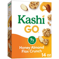 Kashi Go Breakfast Cereal, Fiber Cereal, Family Breakfast, Honey Almond Flax Crunch, 14Oz Box (1 Box)