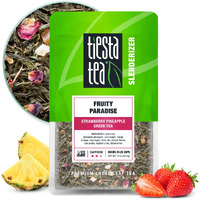 Tiesta Tea - Fruity Paradise, Strawberry Pineapple Green Tea, Premium Loose Leaf Tea Blend, Medium Caffeinated Green Tea, Make Hot Or Iced Tea & Brews Up To 25 Cups - 1.6 Ounce Resealable Pouch