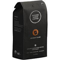 Kicking Horse Coffee, Grizzly Claw, Dark Roast, Whole Bean, 10 Oz - Certified Organic, Fairtrade, Kosher Coffee