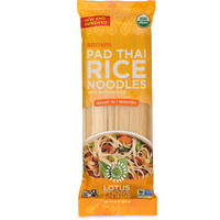 Lotus Foods Organic Brown Rice Pad Thai Noodles - Asian Style Noodles For Stir Fry, Gluten Free, Vegan, Whole Grain, Non Gmo, Serve Hot Or Cold - 8 Oz (Pack Of 1)
