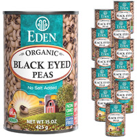 Eden Organic Black Eyed Peas, No Salt Added, 15-Ounce Cans (Pack Of 12)