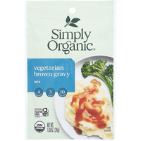 Simply Organic Vegetarian Brown Gravy Mix, 1 Ounce 12 Pack, Certified Organic, Gluten-Free Vegan Gravy Seasoning, Kosher