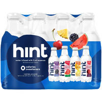 Hint Water Best Sellers Pack, 3 Bottles Each Of: Watermelon, Blackberry, Cherry, And Pineapple, Zero Calories, Zero Sugar And Zero Sweeteners, 16 Fl Oz (Pack Of 12)