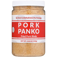 Pork Panko - 0 Carb Pork Rind Bread Crumbs - Keto And Paleo Friendly, Naturally Gluten-Free And Carb-Free (12Oz Jar)