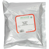 Frontier Co-Op Organic Five Spice Powder, 1-Pound Bulk Bag, Cinnamon, Fennel Seed, Cloves, Star Anise & White Pepper, Non Gmo